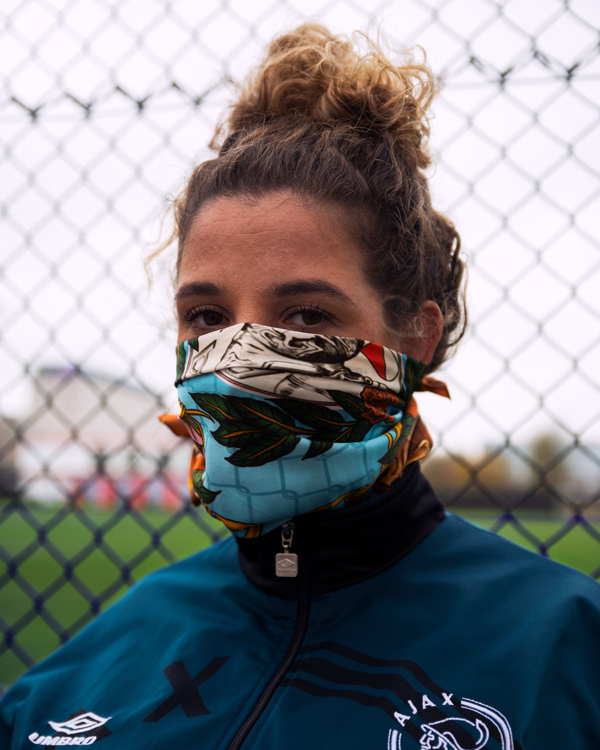 My Club scarf — campaign portrait