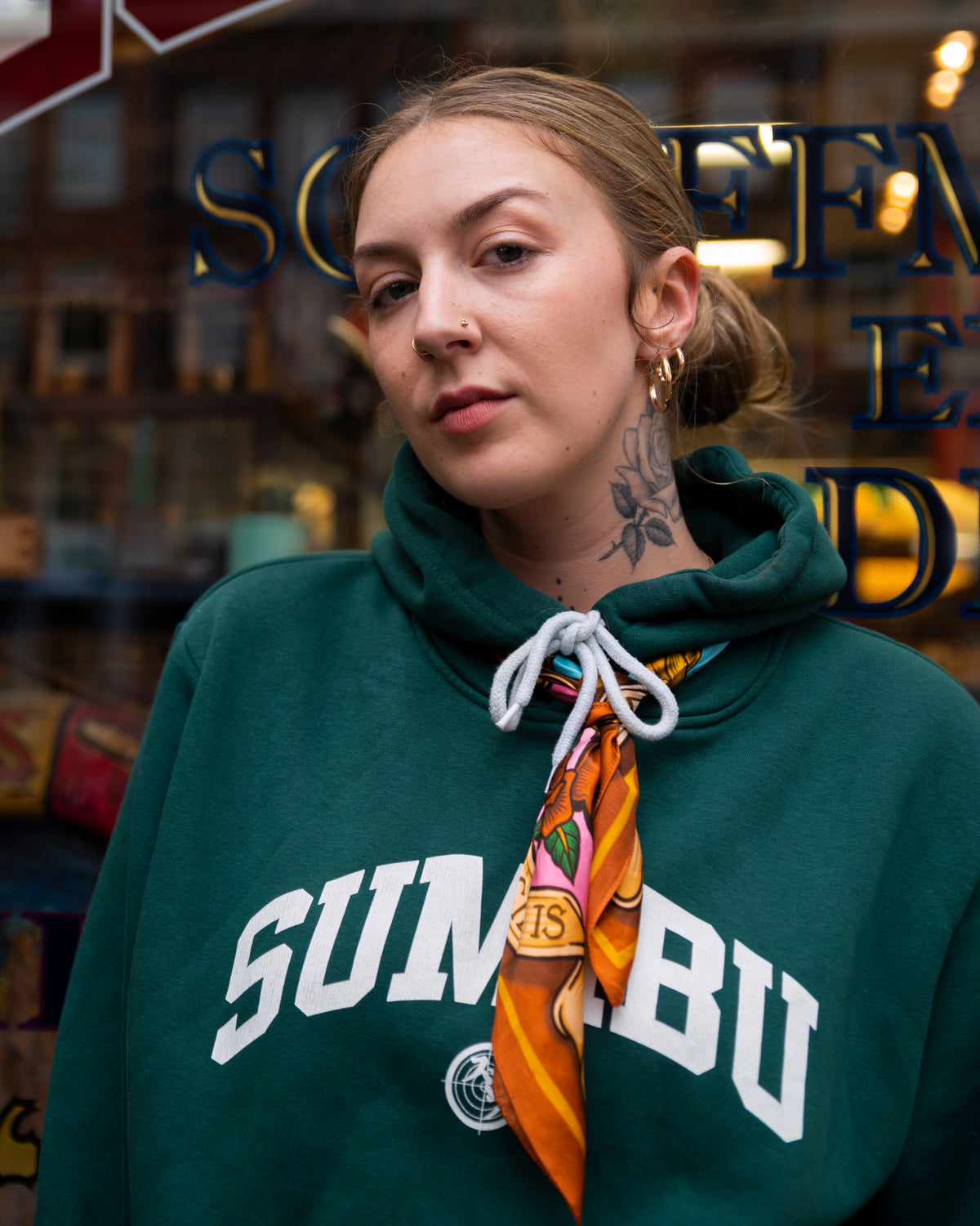 My Club scarf — campaign portrait